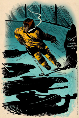 Illustration for article titled Iceman Should Really Be in These Superhero Winter Olympics Drawings